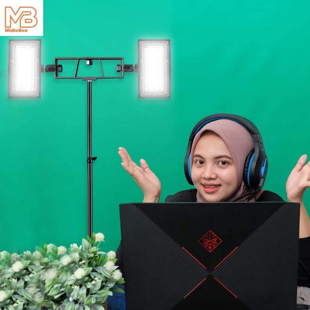Lighting Studio Lampu Foto Studio Midio Lampu Led Foto Studio M-Rem4 Perlengkapan Video Led Lampu St