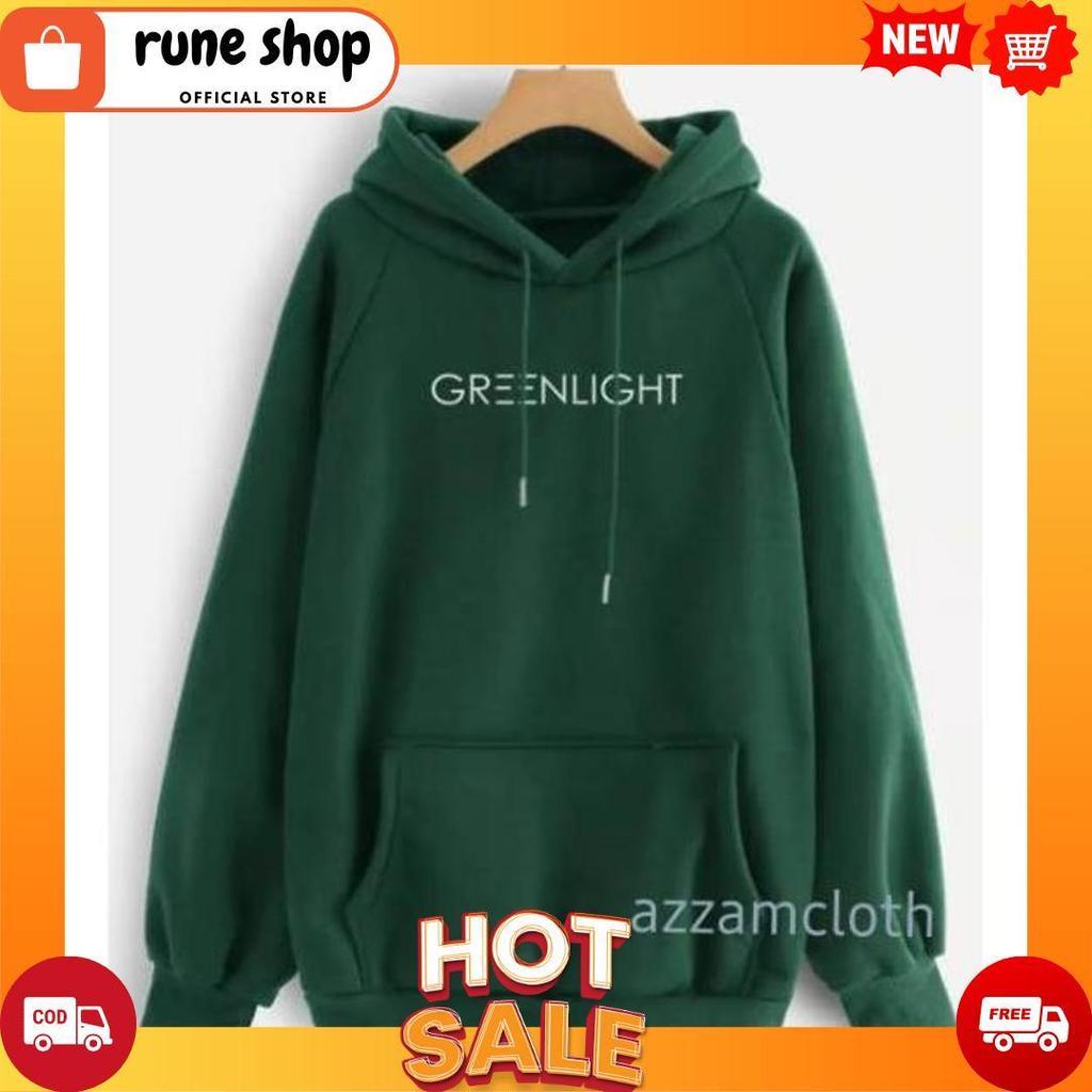 JAKET SWEATER HOODIE HIJAU BOTOL GREENLIGHT [B1][B1]