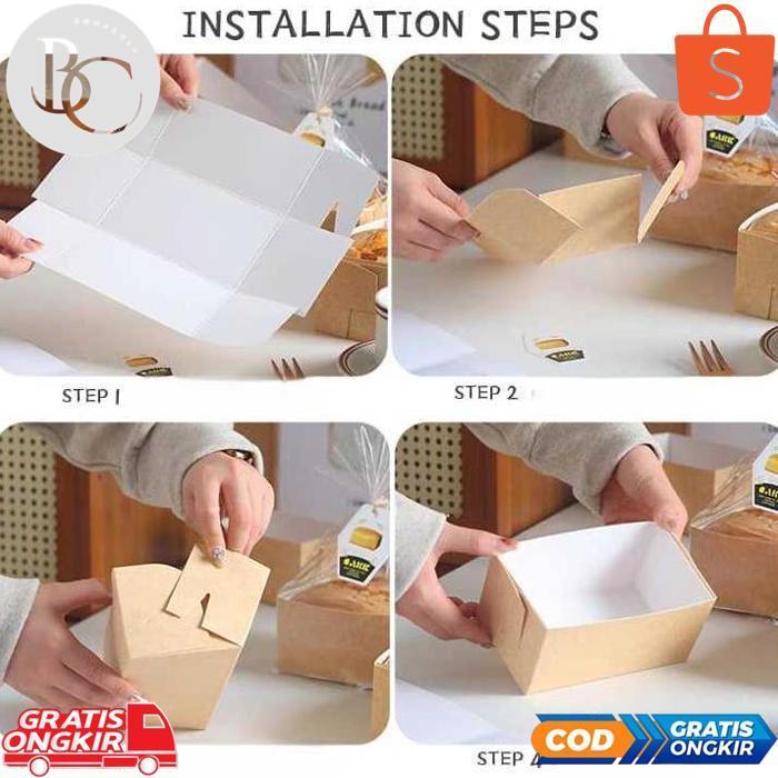 Eh76 EVY-510 [10 PCS] 250gr / 450gr Loyang Kertas Roti Tahan Oven / Loyang Baking Tahan Panas Loyang