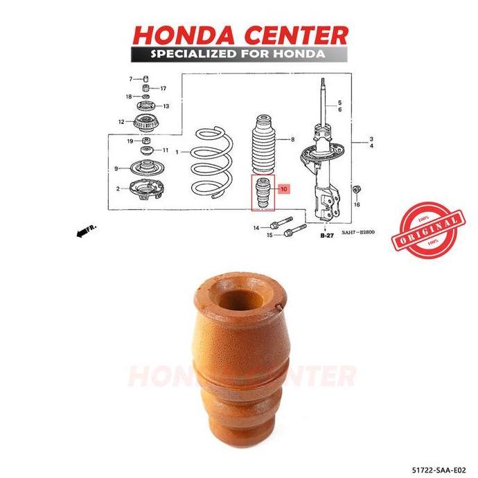 Karet Stopper Anti Kandas Shock Depan Jazz Gd3 City Gd8 Original