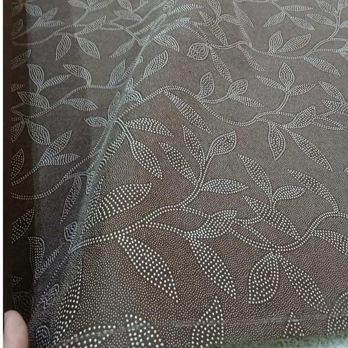 Terlaris Kain Bintik Anti Slip Satin Motif Alas Karpet, bahan bintik timbul coklat lebar 1.5m