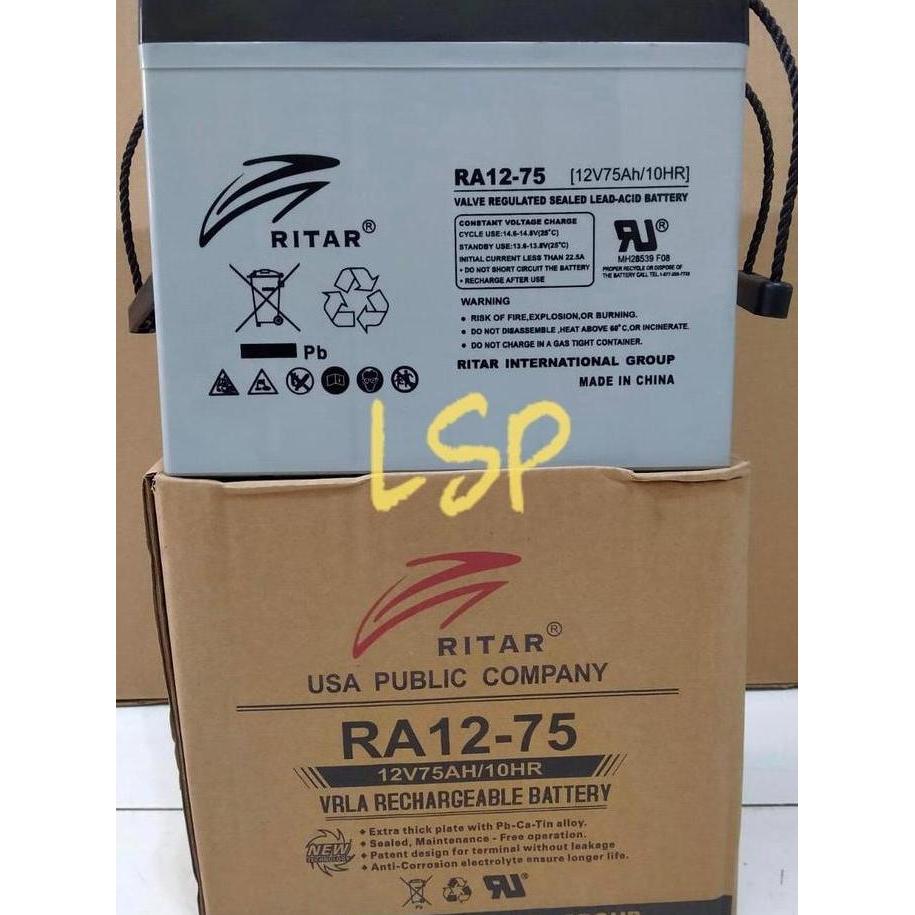 Aki Ritar Power VRLA RA12-75 12V 75Ah Aki Kering