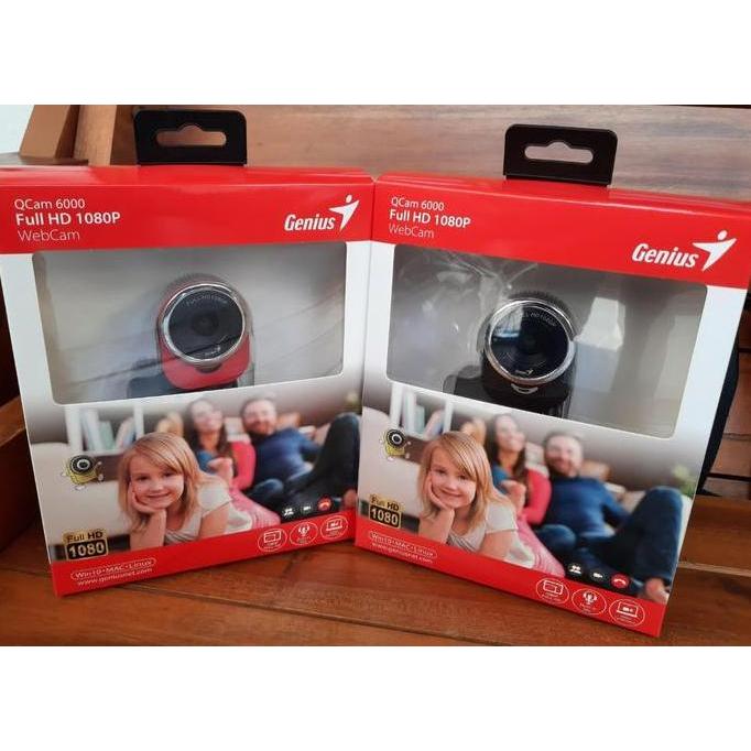 BEBAS ONGKIR - WebCam GENIUS QCAM 6000 Web Camera PC With Microphone For PC & Laptop