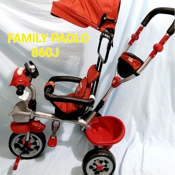 Stroller Bayi Sepeda Roda Ta Family Paolo F860J Musiklampu Dorongan