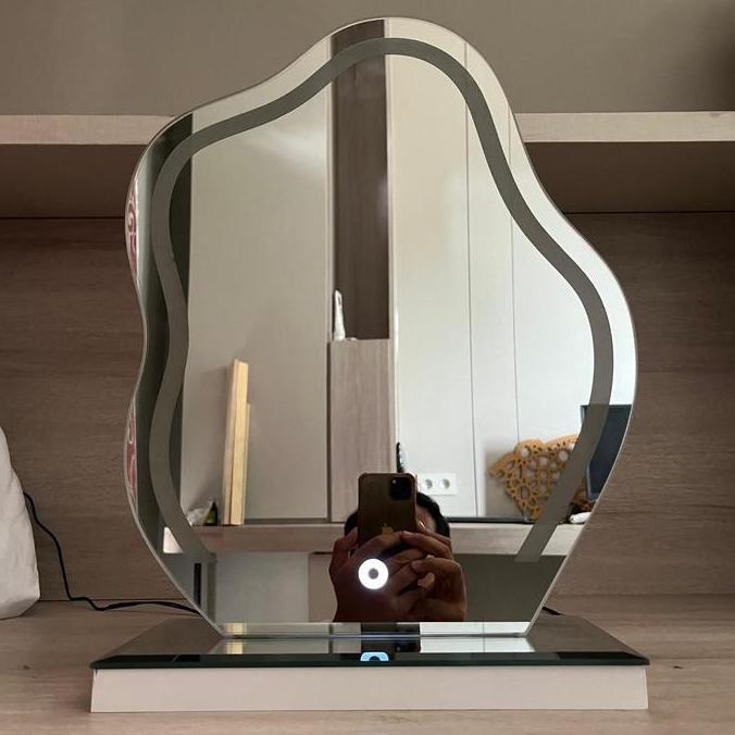 Cermin meja rias/Cermin Awan/cermin Rias LED/cermin sandblast LED HS