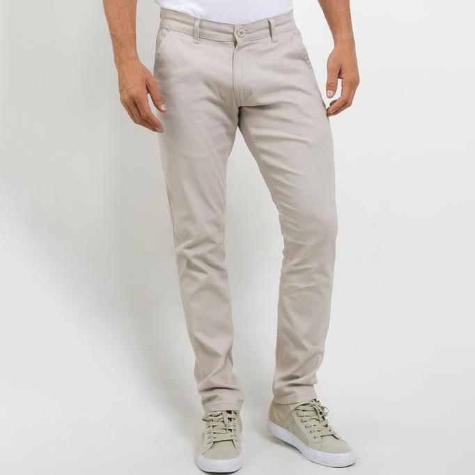 Celana Pria Ryusei Chinos Pants Yamazaki Light Brown