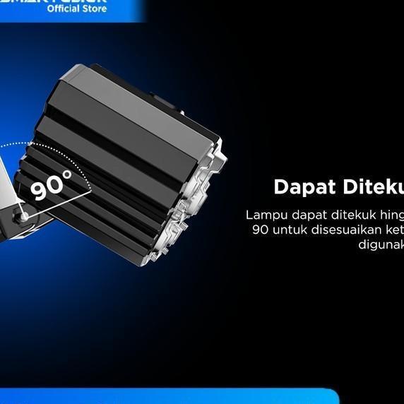 Senter Kepala Terang Headlamp 5 Led Rechargeable Free Senter Mini