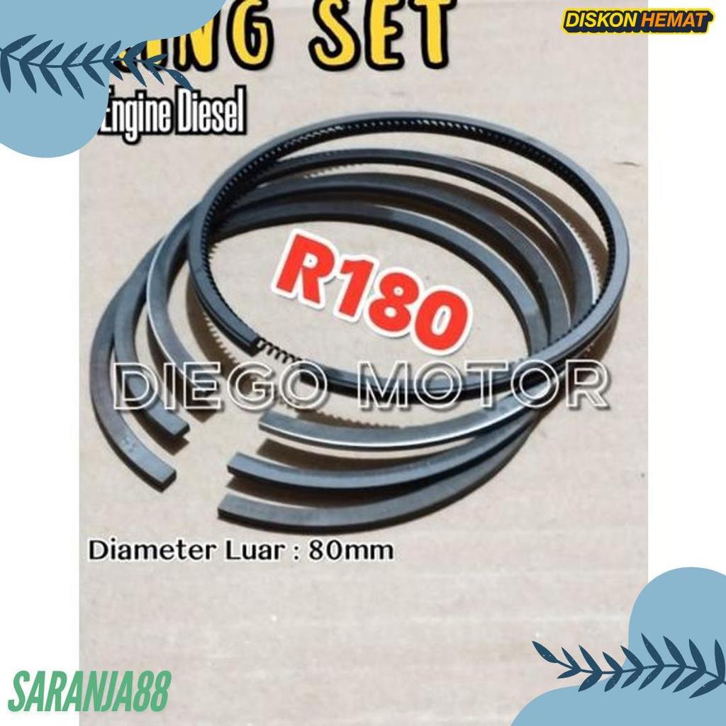 Cusss Serbu R180 Ring Piston Seher Mesin Diesel Dongfeng Shark Tian Li Jiangdong 8Hp Rs0
