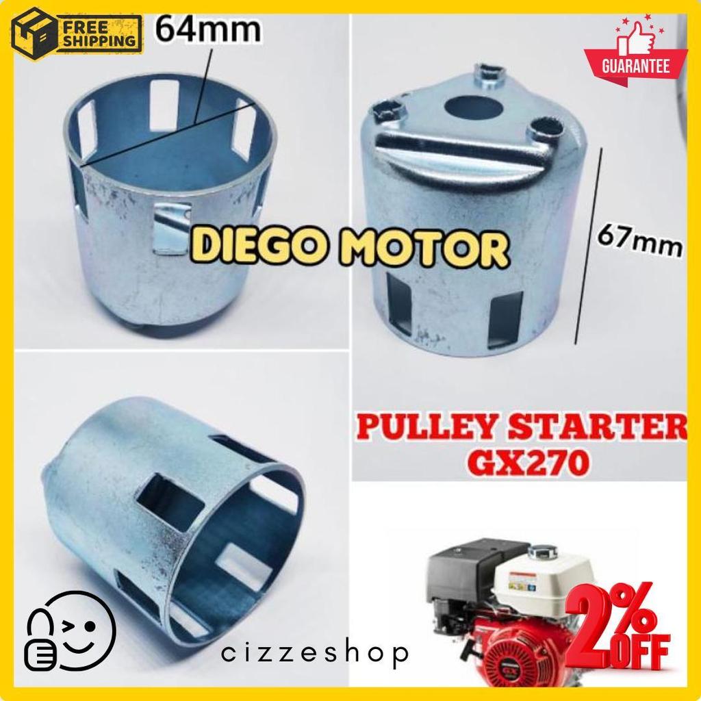 Cod Pulley Puly Poli Starter Mangkok Engkol Mesin Penggerak Gx270 Rs0
