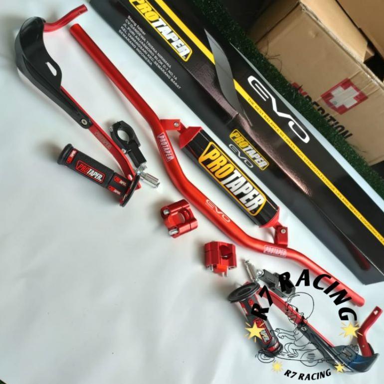 stang fatbar protaper evo low plus raiser stang set busa palang fuzion set handguard daun tulang plu