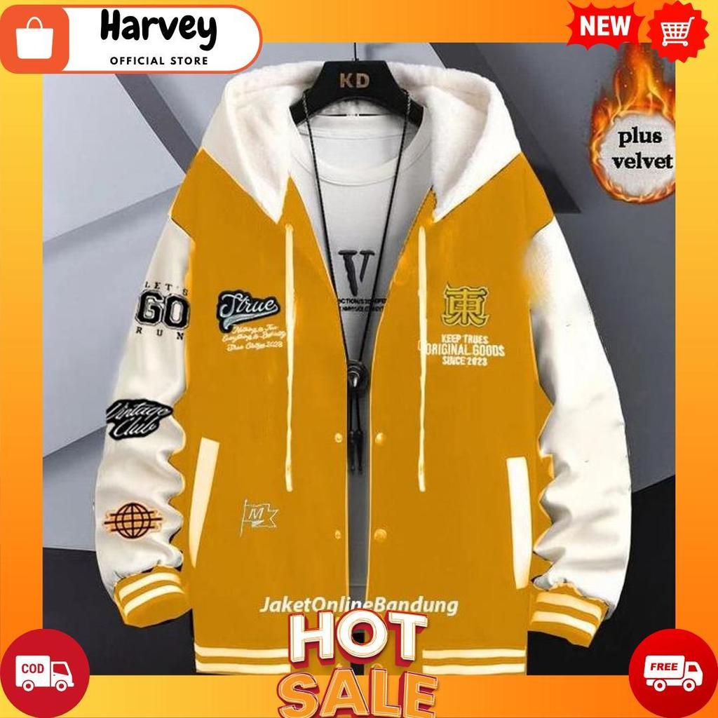 JAKET VARSITY  PREMIUM - JAKET VINTAGE BASEBALL VARSITY PRIA WANITA FULL BORDIR KAMIKAZE JEPANG COD[