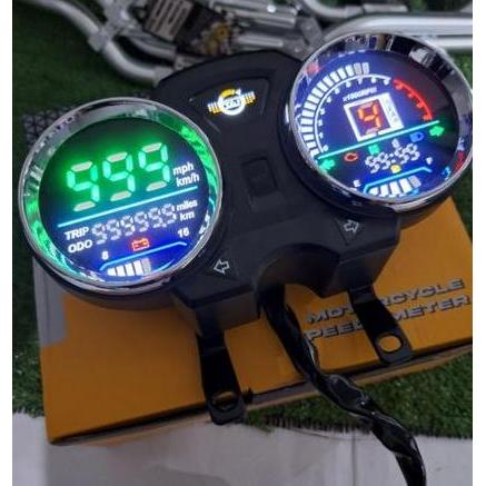 VARIASI MOTOR CUSTOM SPIDOMETER SPEEDOMETER LED DIGITAL RX KING 2TAK ORIGINAL DAN TERPERCAYA