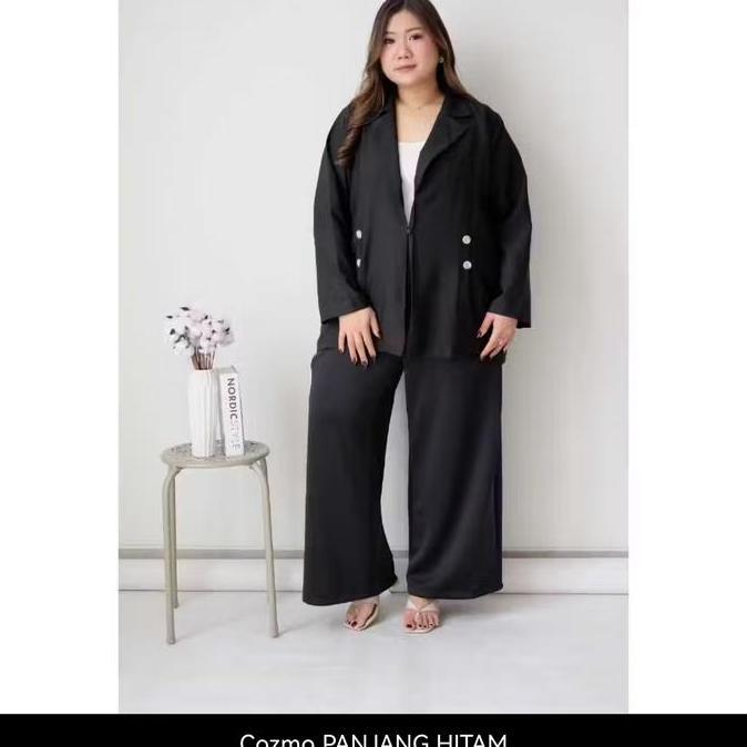 SUPER JUMBO BLAZER WANITA KATUN PREMIUM FIT LD 130 - LD 140