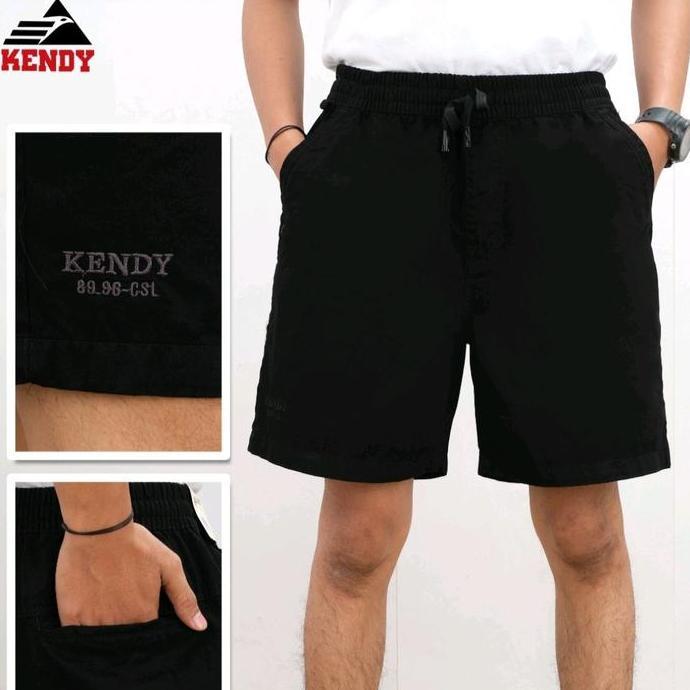 Promo CELANA KENDY PENDEK PRIA PINGGANG KARET | CELANA KENDY COD