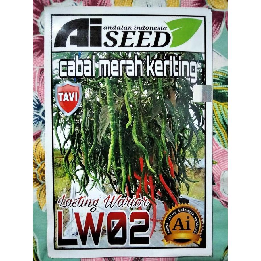 Terlaris Benih Cabe Merah Keriting Lw 02 10 Gram - Bibit Cabe Kriting Lw02 - Cabai Cmk Lw 02