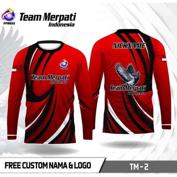 Viral Kaos jersey merpati baju team merpati free custom lengan panjang