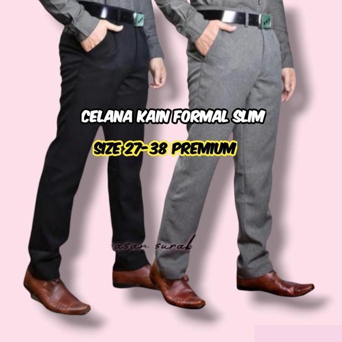 Promo Celana bahan pria/celana panjang formal pria COD