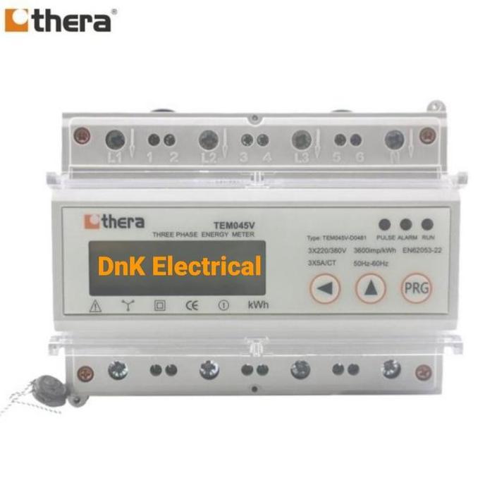 KWH Meter 3 Phase via CT Modbus THERA TEM045V-D0481