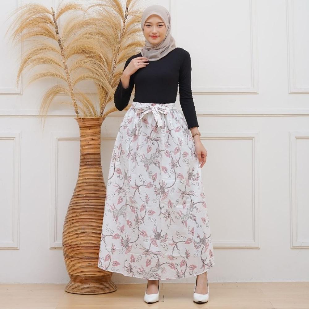 Rok Batik Panjang Model A-line