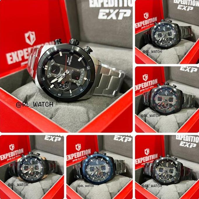 Promo Jam Pria Expedition E6828 / E 6828 Rantai COD