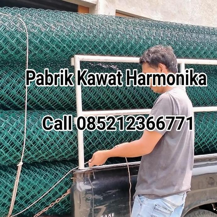 Kawat Harmonika PVC Kotak 2 cm Tebal 2,8mm AUL