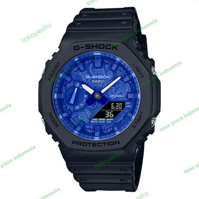 Promo Casio G-Shock GA-2100BP-1ADR / GShock GA2100BP-1A BLUE PAISLEY SERIES COD