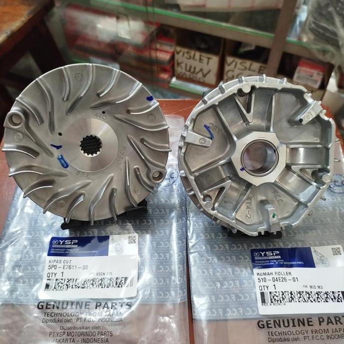 Paket Kipas CVT Dan Rumah Roller Mio M3 Original FCC YSP Genuine Parts