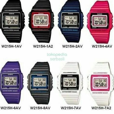Promo JAM CASIO W215H / W-215H / W215 ORIGINAL COD