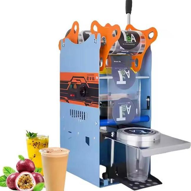 Trex Mesin Cup Sealer 26Oz Trd9 Pres Gelas Plastik Manual Kokoh Mesin Press Gelas Untuk Es Teh Jumbo