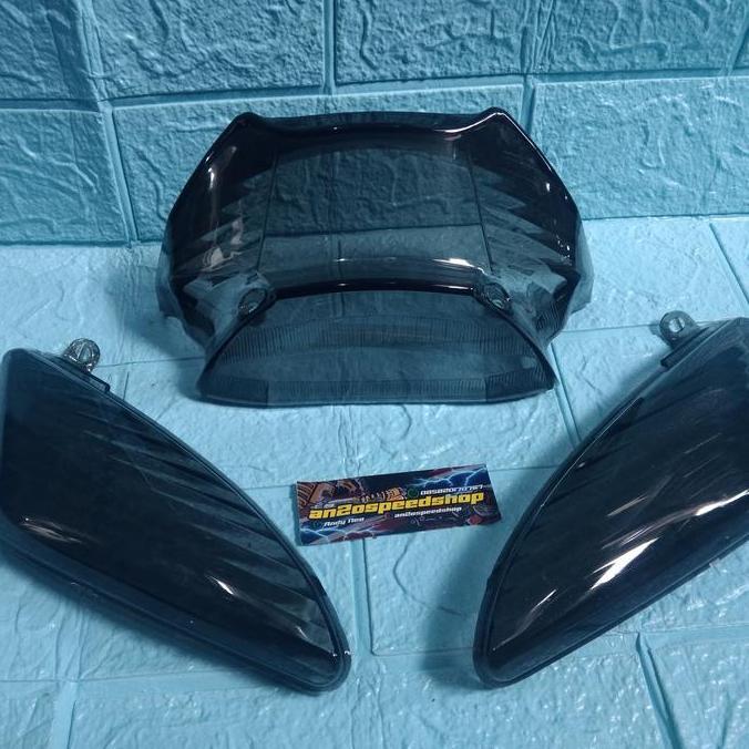 mika Mio MX/mika Lampu belakang Mio hitam smoke/mika sein mio sporty