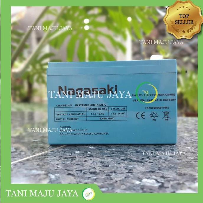 Aki baterai Sprayer Elektrik Nagasaki 12V 9AH Original 100%