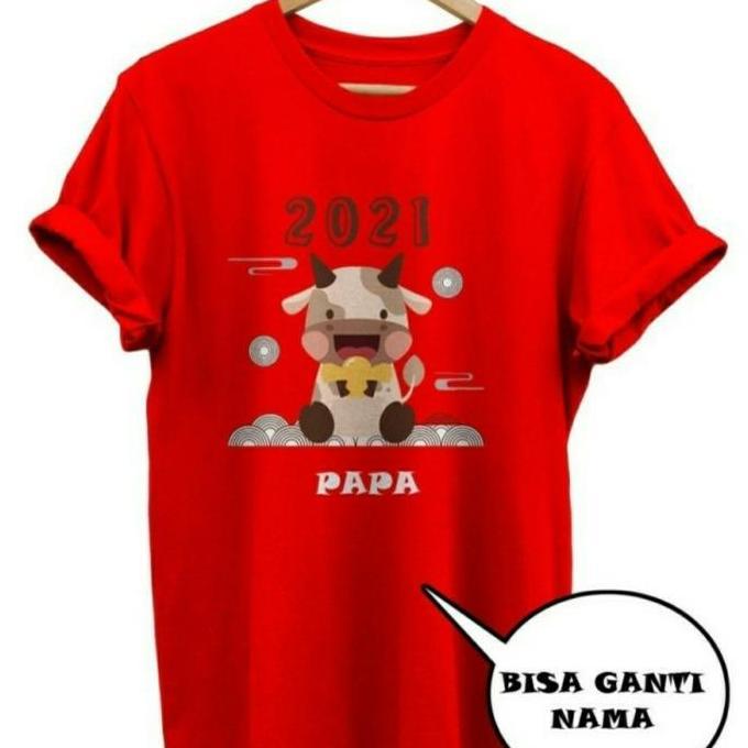 DB228 >> Kaos Imlek 2021 - Baju Imlek Tahun Kerbau 2021 - Tshirt Imlek 2021