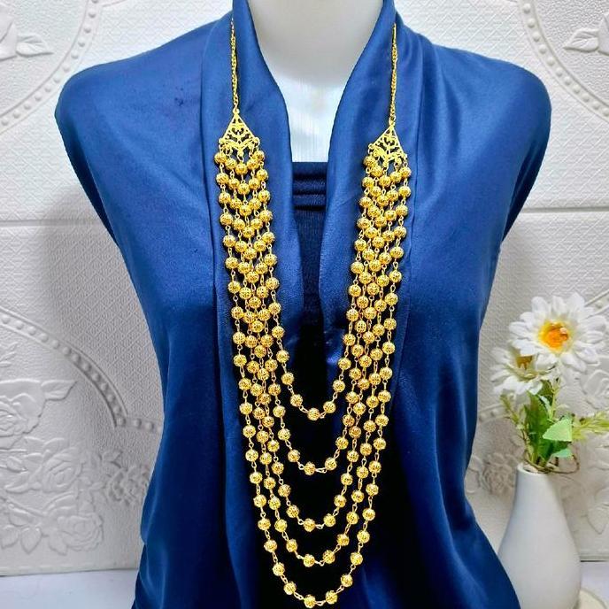 DS152 - Aksesoris Etnik Aloy Rodium Chrom MasDesign Exclusive pengantin minang kalung bugis