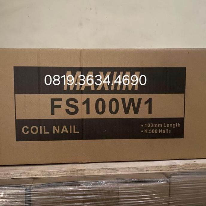 Paku Coil Fs100W1 Ulir Isi 4500 Pcs.Paku Pallet 10Cm Ulir.Paku Coil Fs100 Ulir.Paku Tembak Coil Nail