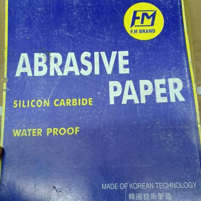 Abrasive Paper #320#Silicon Carbide Water Proop Merek Fm Isi 100 Lmbr  Sale
