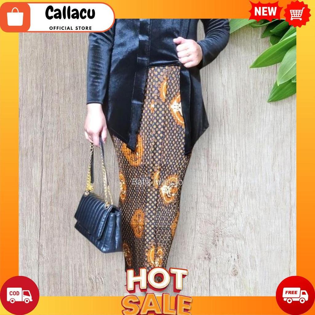 Rok Plisket Batik Wiru/Motif Truntum Garuda/Rok Kondangan/Produksi Plisket [Cod]