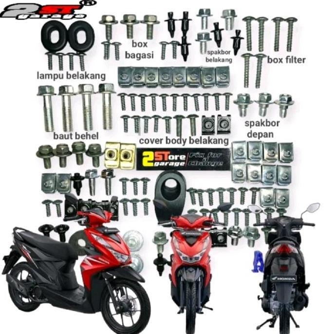 Baut Body fullset Honda Beat Deluxe /Baud Full body Honda Beat Esaf 2020  up hondaa Car