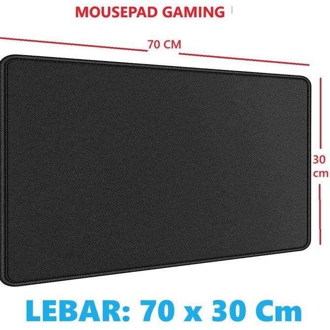 Terlaris MOUSEPAD GAMING HITAM POLOS 70x30 Mouse pad 70 x 30 Cm SALE
