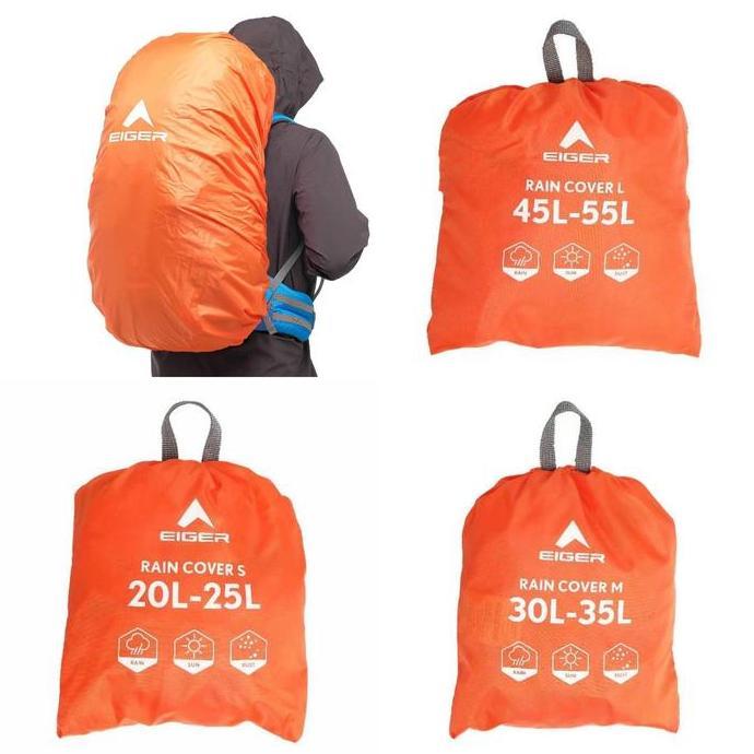 PENUTUP RAIN COVER BAG TAS BACKPACK CARRIER ANTI AIR WATERPROOF EIGER TU