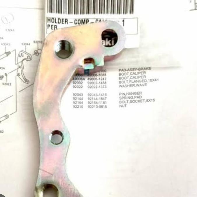 Promo BREKET BRACKET KALIPER DEPAN KLX 230 R KLX 230 ORIGINAL COD