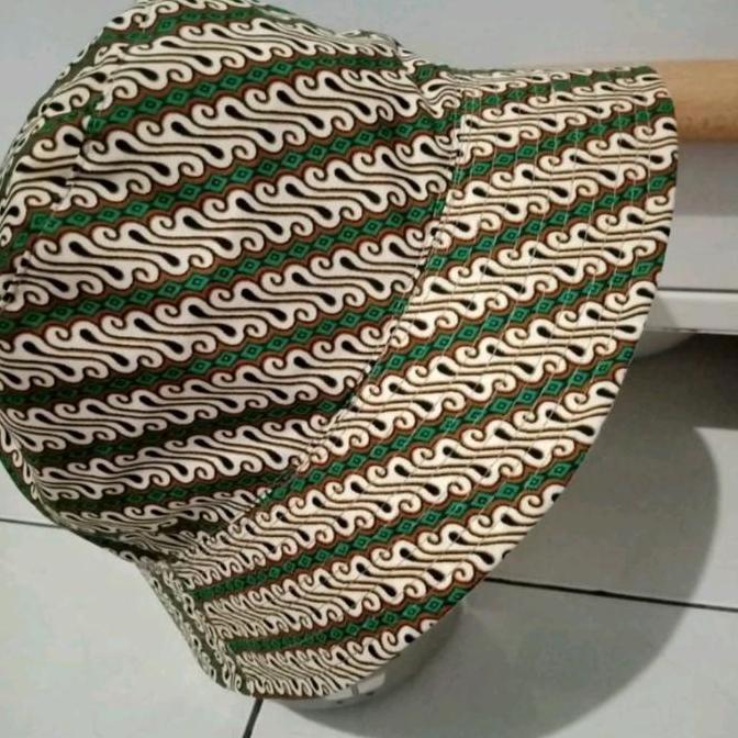 DA42 >> bucket hat batik jogja topi batik topi pantai bucket hat - ukuran besar