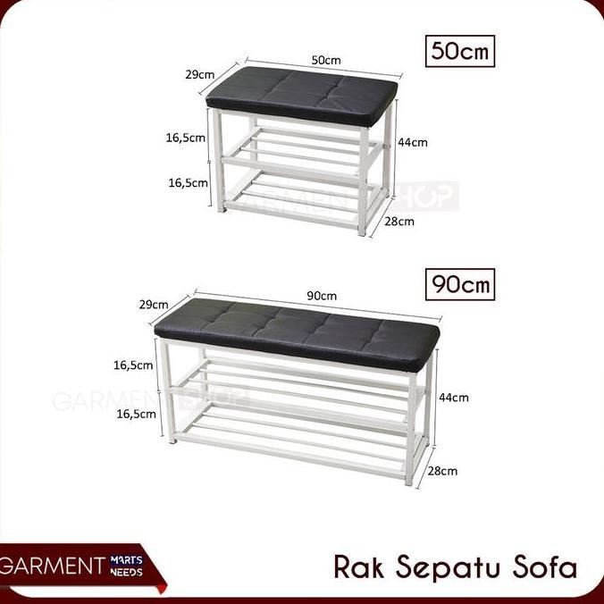 Rak Sepatu Susun Besi Bench Tempat Duduk Kokoh Berkualitas