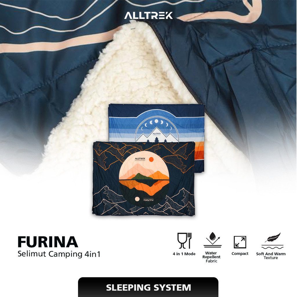 ALLTREK Camping Blanket FURINA 4 In 1 Multifunctional Sleeping Bag