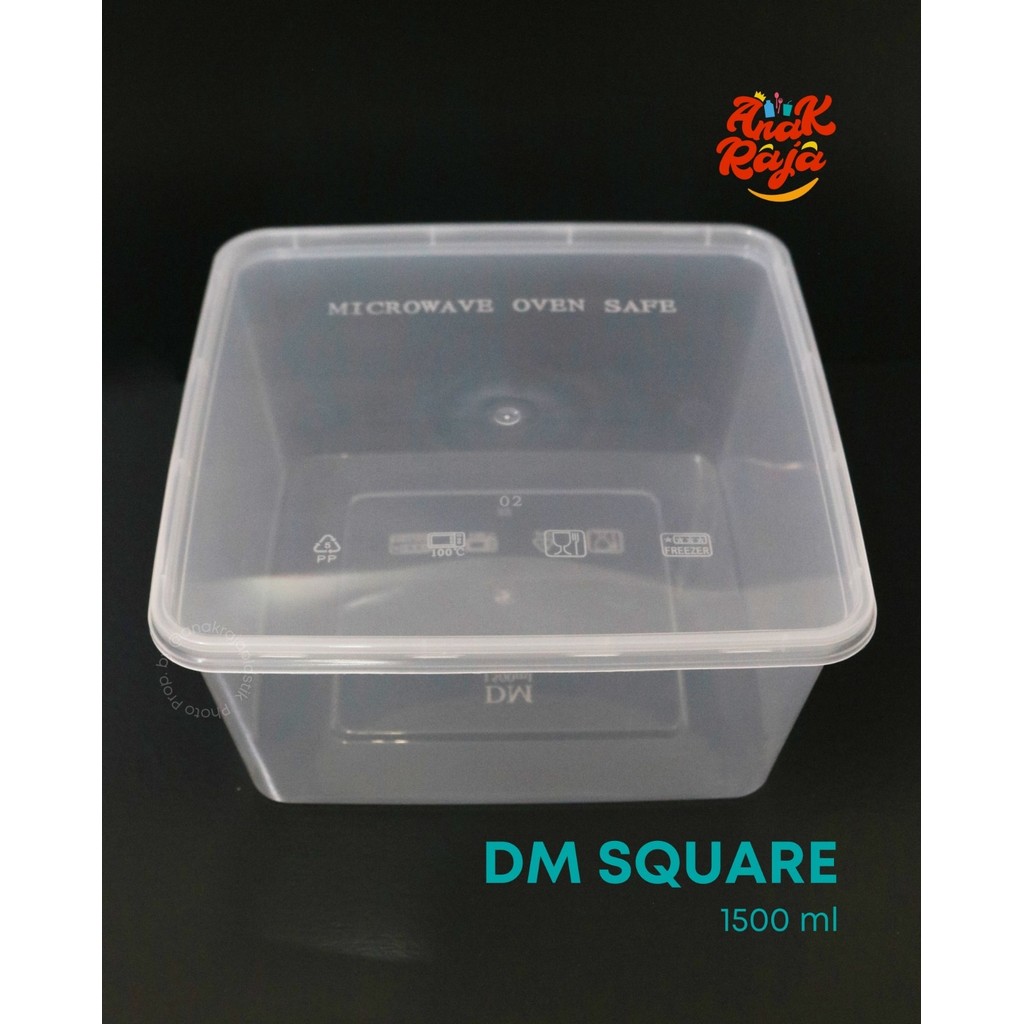 Thinwall Square 1500ml DM 25pcs Thinwall Persegi Thinwall Kotak
