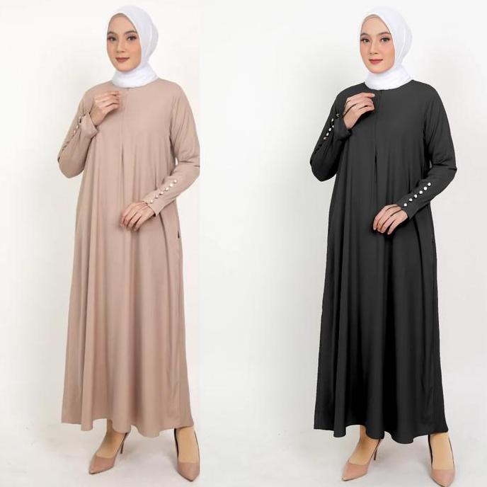 Terbaru Elzatta Gamis Lengan Kancing Gamis Dress Panjang Dewasa Baju Muslim Baju Muslim Jubah Elzatt