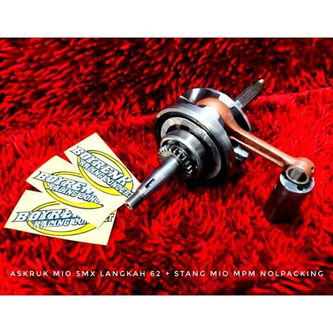 CRANSKSHAFT ASKRUK KRUK AS MIO SPORTY 5MX LANGKAH 62 GESER TORSI NOLPACKING - BOYRENK RACING CONCEPT