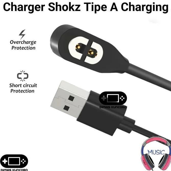 DF15 - Charger Shokz Tipe A Charging kabel usb aftershokz opencomm asc100 asc102 asc100sg open comm