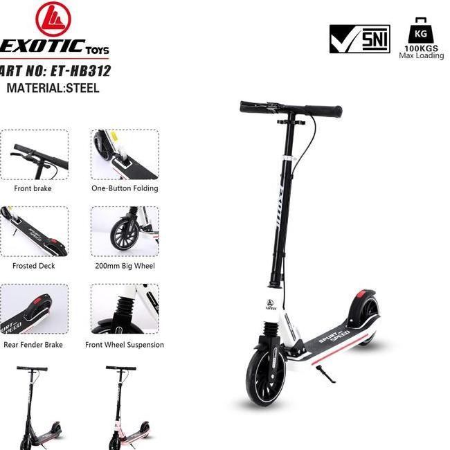 Scooter Skuter O Lipat Dewasa Dan Anak Roda Besar