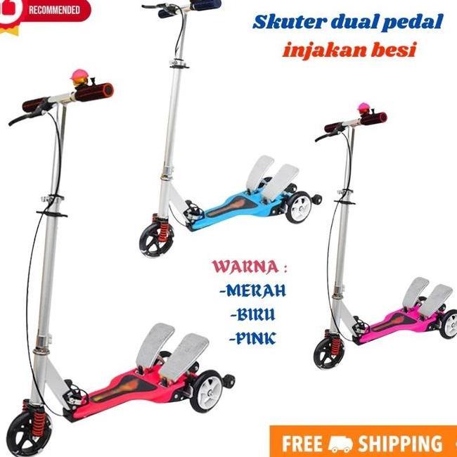 Skuter Duel Pedal Skuter Genjot Skuter O
