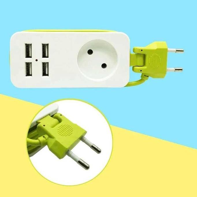 Colokan Listrik Cok Sambung Stop Kontak Colokan Listrik Cok Sambung Universal 4 Usb Port Eu Plug War